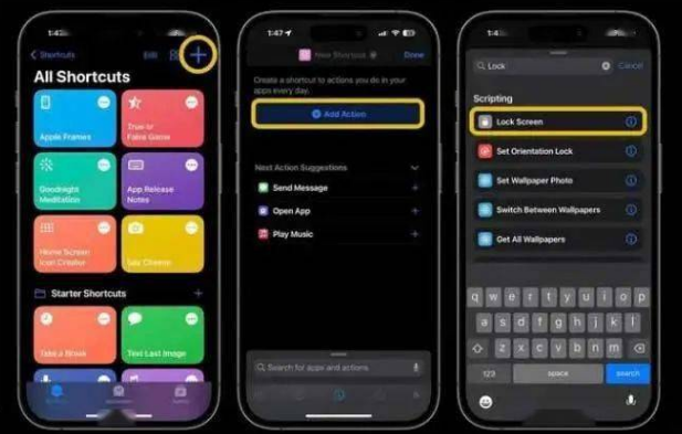 桂林苹果14锁屏维修店分享iPhone14升级iOS16.4后如何创建锁屏快捷方式 