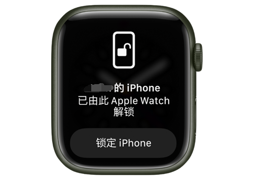 桂林苹果手机维修分享用 AppleWatch 解锁配备面容 ID 的 iPhone方法 